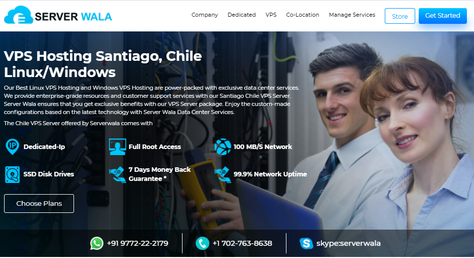 VPS Hosting Chile by Serverwala