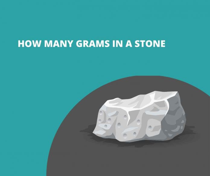How many grams in a stone