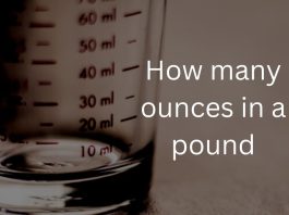 How many ounces in a pound