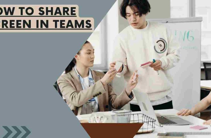 How to share screen in teams